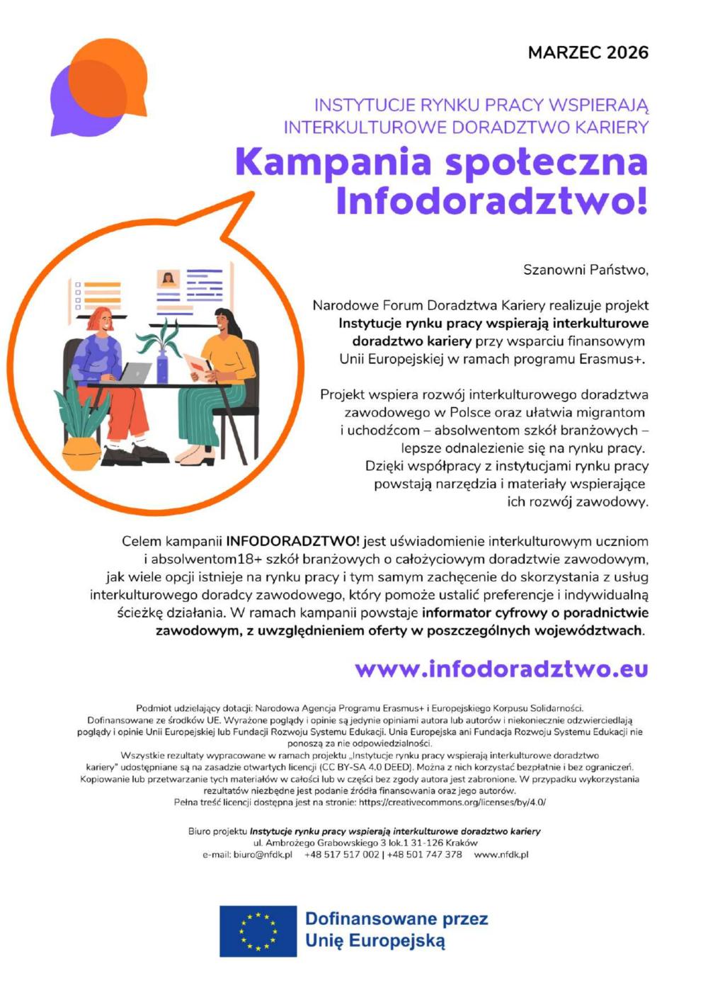 Plakat - Kampania społeczna Infodoradztwo