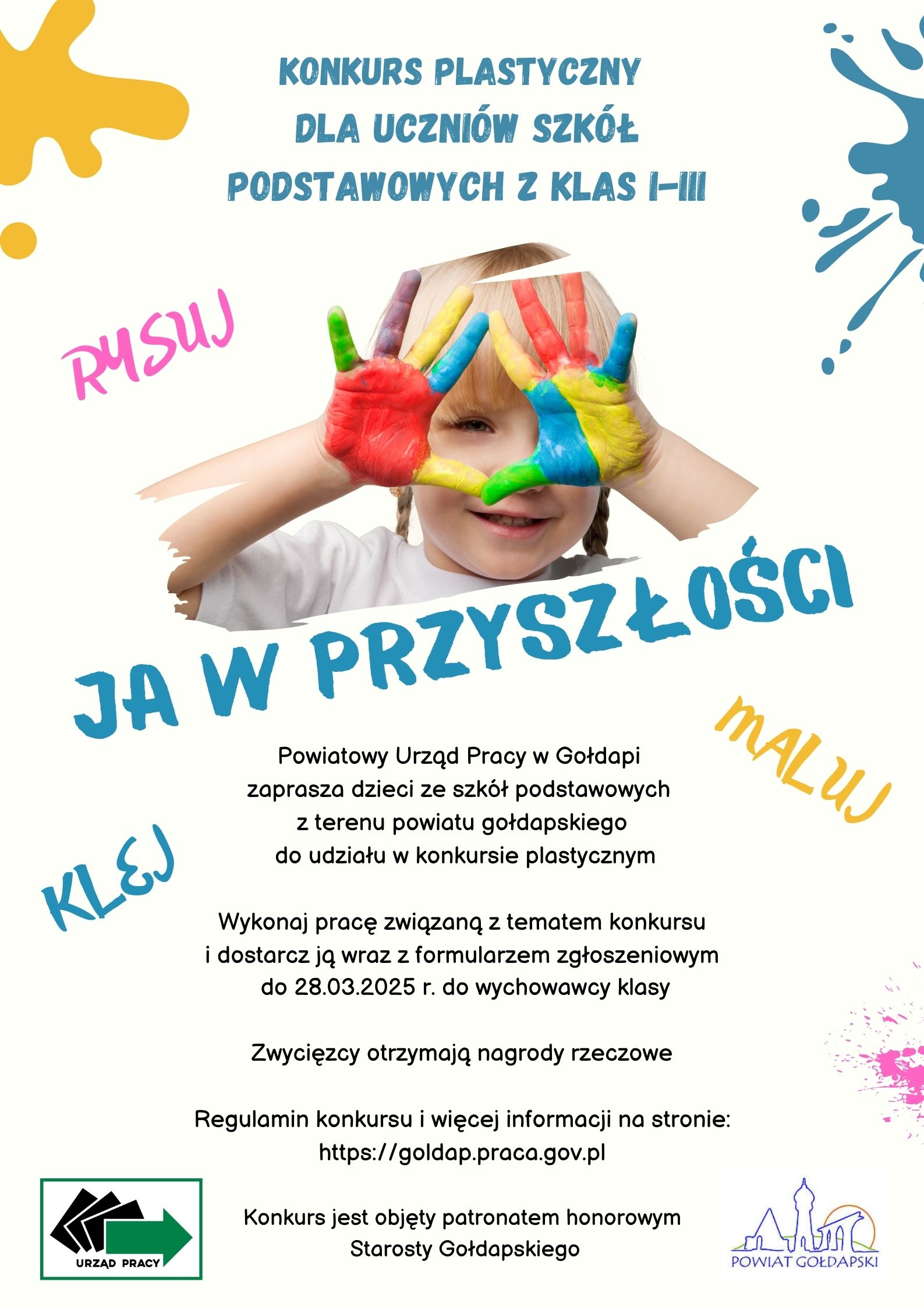 Plakat konkursu pt. Ja w przyszłości